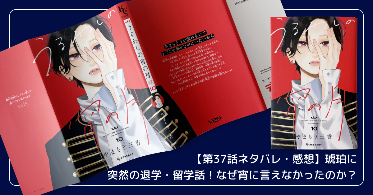 【第37話ネタバレ・感想】琥珀に突然の退学・留学話!なぜ本当の理由を宵に言えなかったのか?